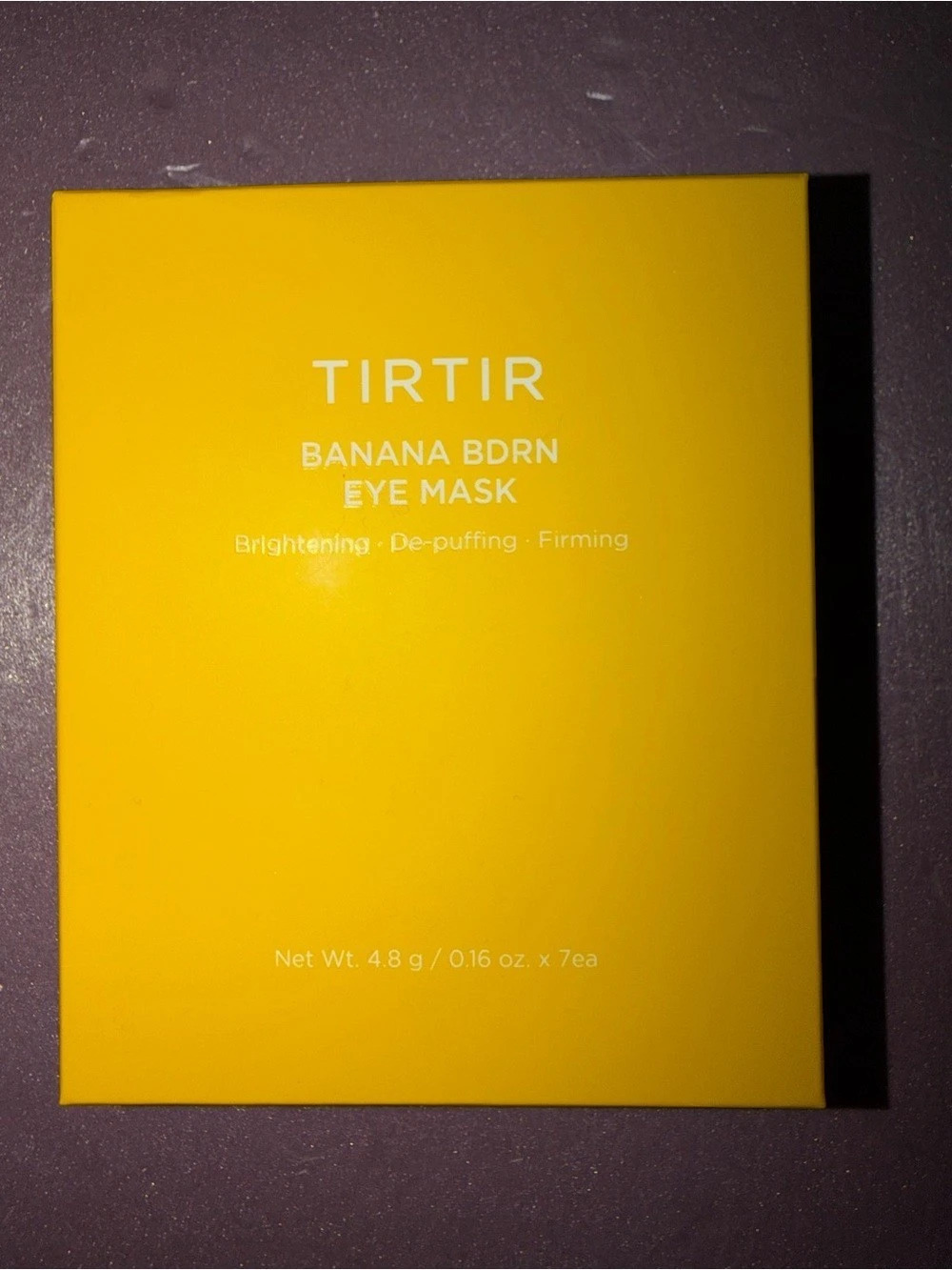 NIB TIRTIR Banana BDRN Eye Mask (7 Pairs) - Viral K-Beauty Fresh EXP